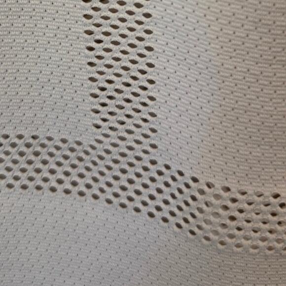 PUBLIC SCHOOL NY Mesh Paneled Geometric Design Shift Dress L White Minimalist - Picture 5 of 8